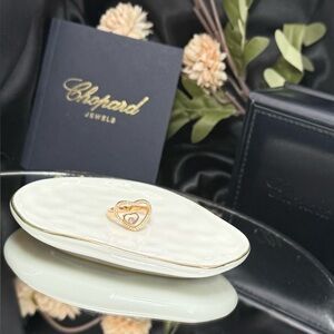 Chopard Happy Diamonds 18K Rose Gold Double Heart Ring | Diamonds